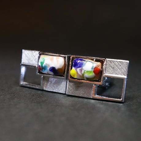 【Enamel Handcraft】エナメルのカフリンクス　ヴェネツィア　A
