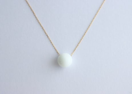 ガラスのアロマペンダントセット（白）