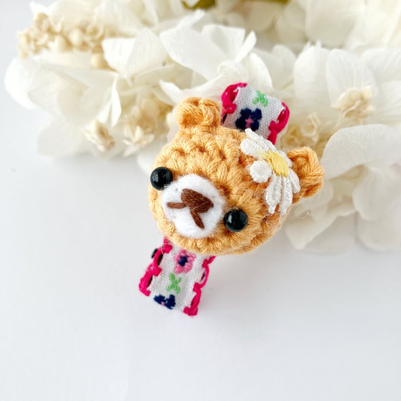 どうぶつ編みぐるみヘアクリップ | ハンドメイド雑貨店 ゆめばこ