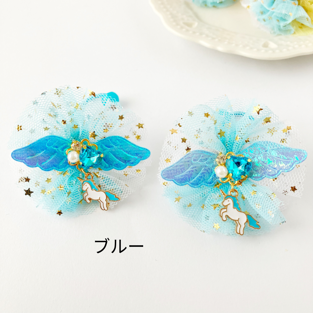 キラキラチュールのヘアゴム | ハンドメイド雑貨店 ゆめばこ