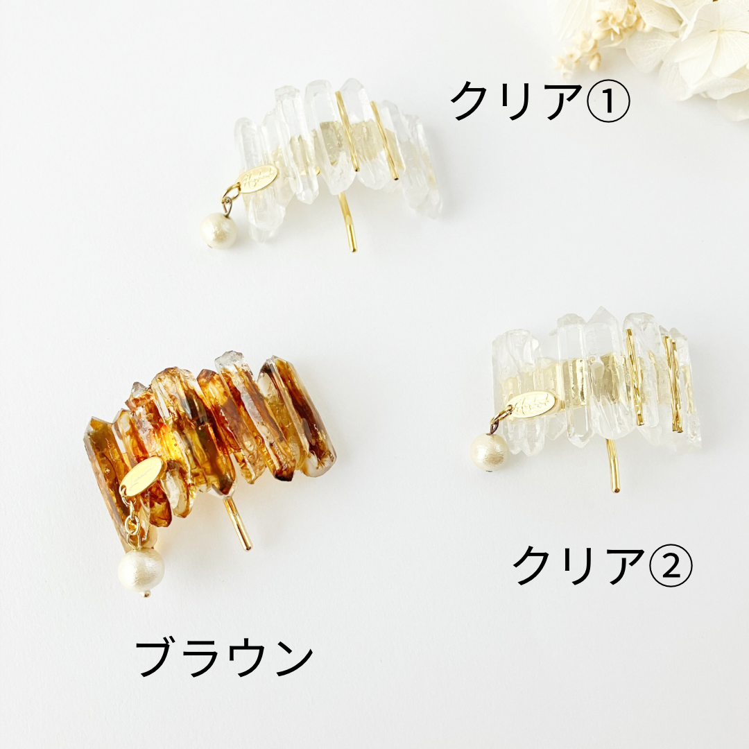 鉱石風ポニーフック | ハンドメイド雑貨店 ゆめばこ