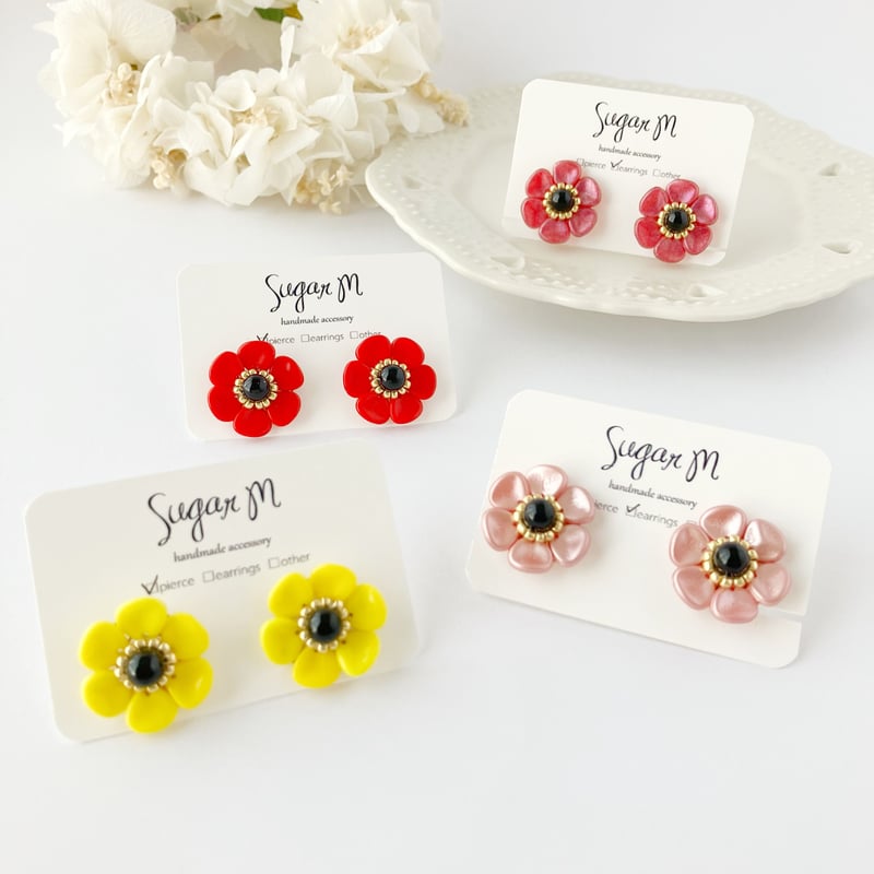 Honey Salon by FOPPISH ビーズ　お花　ピアス　セット Honey Salon by FOPPISH ビーズ お花 ピアス セット