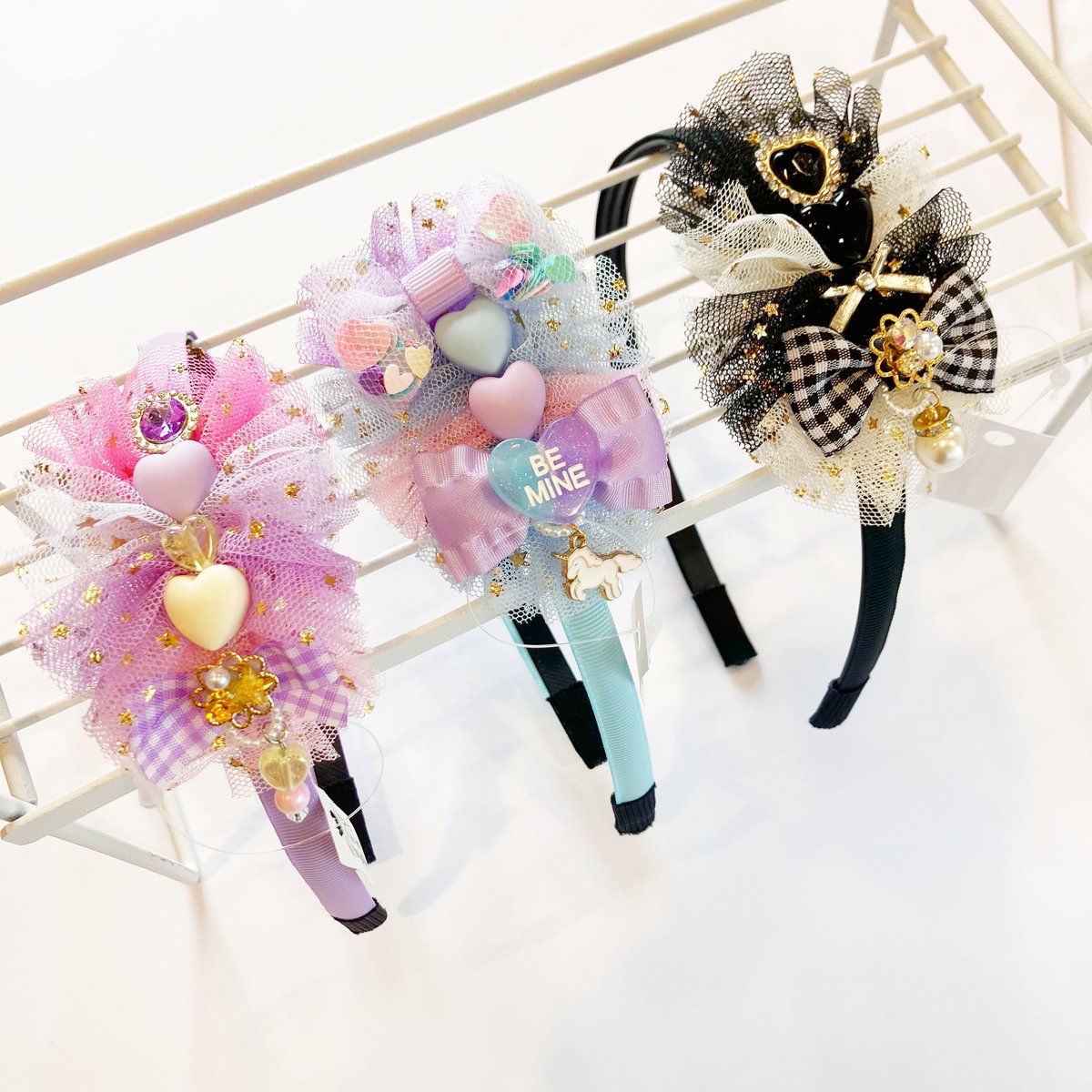 キラキラチュールのカチューシャ | ハンドメイド雑貨店 ゆめばこ