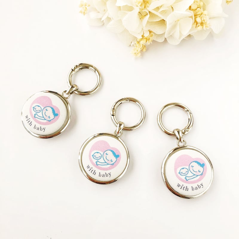 みぃまんじゅうさま専用　編みぐるみマタニティマーク　ハンドメイド ♡ マタニティマーク オリジナル キーホルダー みどり色♡ - マサミの