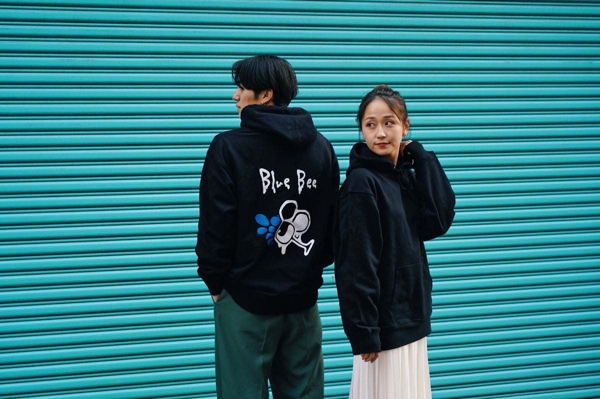 【限定】国体　パーカー　2023 ブラック×ブルー※貴重XOサイズ ワンフォークロージング 1111clothing オーバーサイズ パーカー