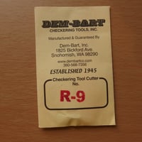 DEM-BART CHECKERING tool Cutter No R-9