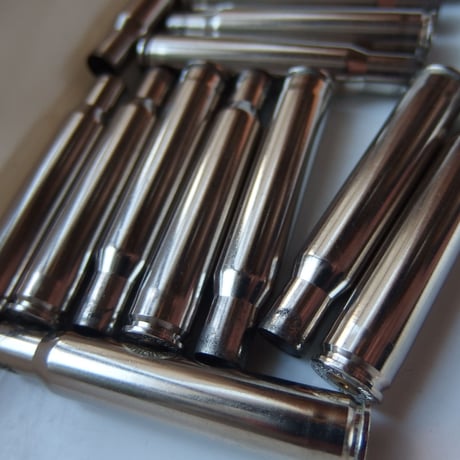 .30-06 Springfield(7.62×63mm/.30 Gov't '06) Winchester Nickel Case 1個