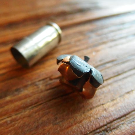 FIRED Bullet & Case FEDERAL Hydra-Shok 9mm (2)