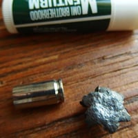 FIRED Bullet & Case Winchester BLACK TALON 9mm (3)