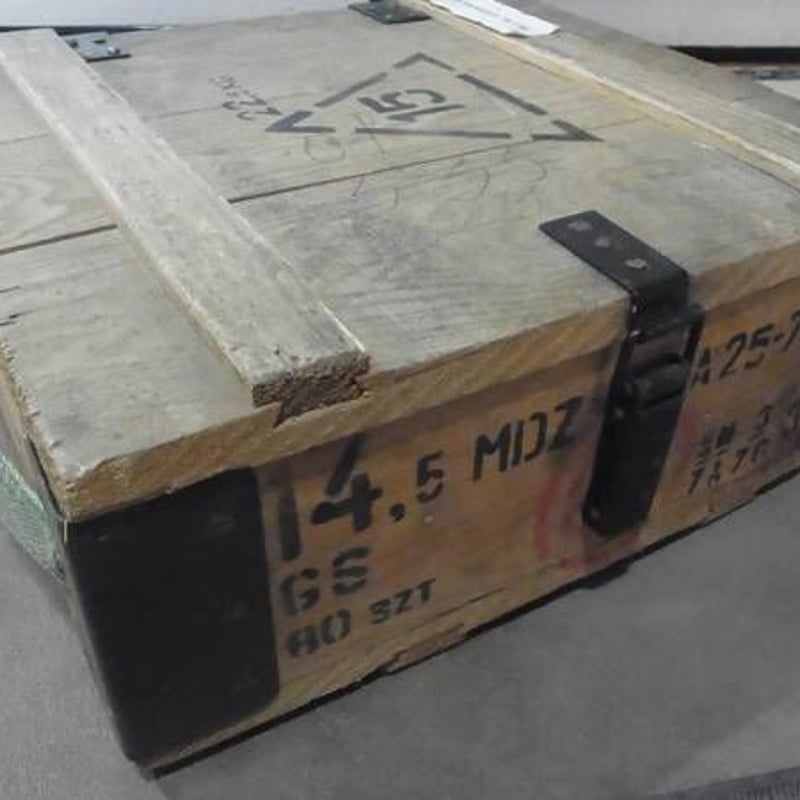 14.5x114mm ソ連軍 KPV 重機関銃 のAMMO BOX (14,5 B-32GS)