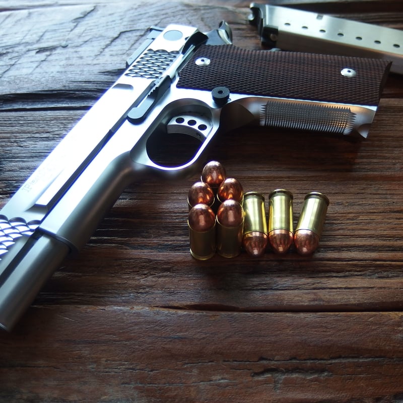 弾頭 弾丸 発射済 超激レア 45 ACP 220Gr. FMC WCC/TZZ Case 1個 | m2_ball