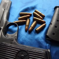 7.62x25mm 1953年 Poland 84 Grain Steel core brass case 1発