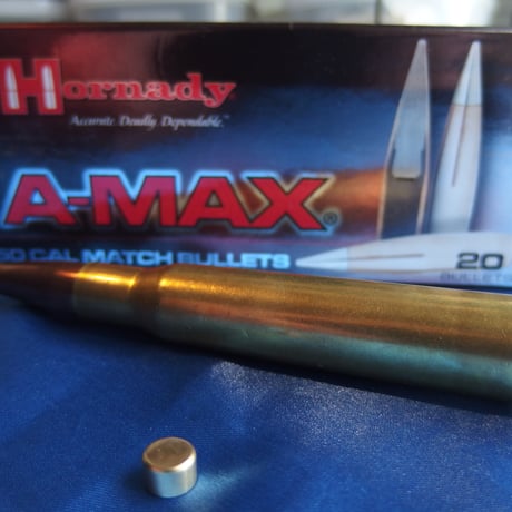 .50 BMG Hornady A-MAX 750 Grain  Hornady Case Primed 箱付き！