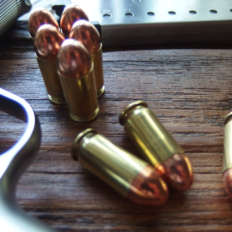 弾頭 弾丸 発射済 超激レア 45 ACP 220Gr. FMC WCC/TZZ Case 1個 | m2_ball