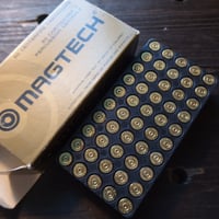 9mm Luger MAGTECH Once Fired Case 50個と箱トレイ