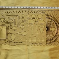 Soviet 製図用テンプレート1枚限りB