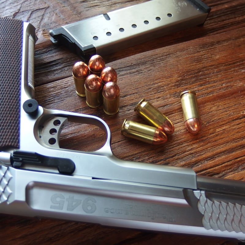 弾頭 弾丸 発射済 超激レア 45 ACP 220Gr. FMC WCC/TZZ Case 1個 | m2_ball