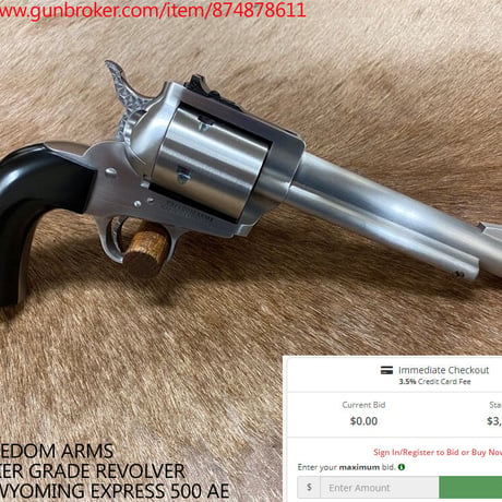 .500 Wyoming Express 335 Grain FNFMJ 1個