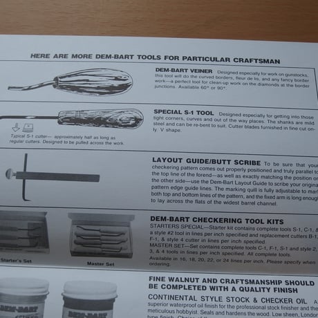 DEM-BART CHECKERRING GAUGE 1組