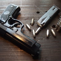 9mm Luger 115 Grain Nickel JHP FC Nickel Case 1個