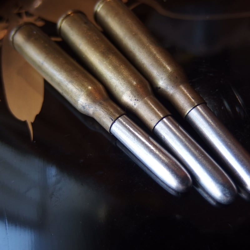 三十年式実包 無刻印ベルダン雷管 11g 錫メッキ弾装着1個 | m2_ball