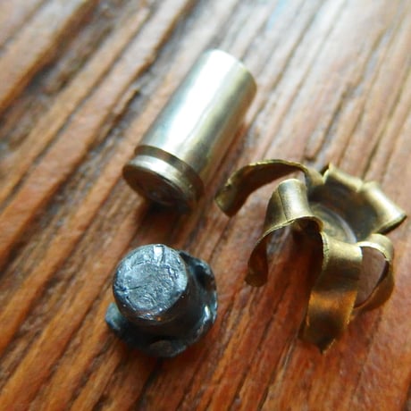 FIRED Bullet & Case Remington Golden saber 9mm (1)