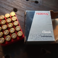 .45 COLT FEDERAL Once Fired Case 20個と箱トレイ