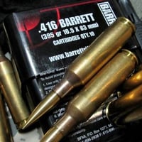 .416 Barrett solid Brass bullet 395 Grain 1個