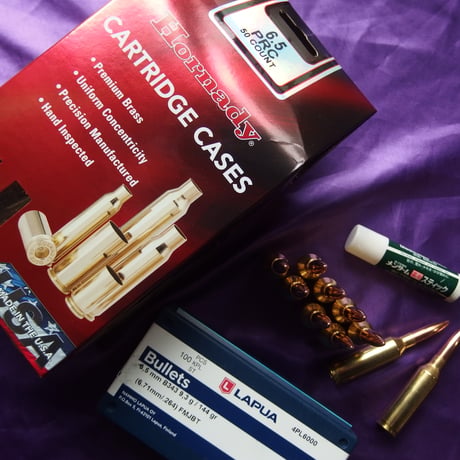 6.5 PRC LAPUA 144 Gr. FMJBT Hornady Case 1個