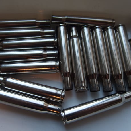 .30-06 Springfield(7.62×63mm/.30 Gov't '06) Winchester Nickel Case 1個