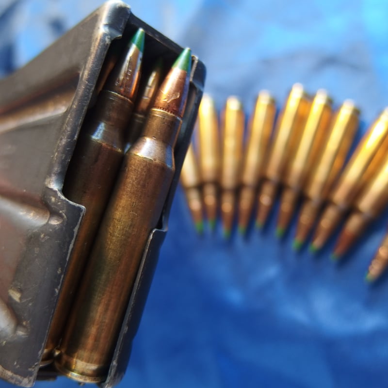5.56x45 NATO M855 Green Tip 62 Gr. LC1X Case 1個