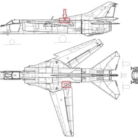 MIG 27 FLOGGER 機体左側可動翼収納部三角パネル