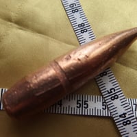 .50 BMG FIRED BULLET(7) M2 ball Armor-Piercing 690 Grain