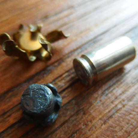 FIRED Bullet & Case Remington Golden saber 9mm (1)