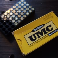 9mm Luger Remington UMC Once Fired Case 37個と箱トレイ