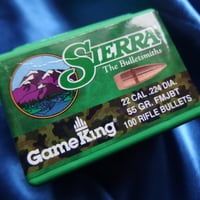 SIERRA Game King 224DIA 55Gr. FMJBTx100 1箱