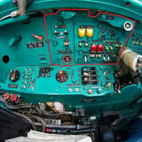 MIG 31 前席左側操作盤