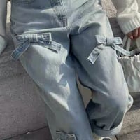 りぼんデニムパンツ