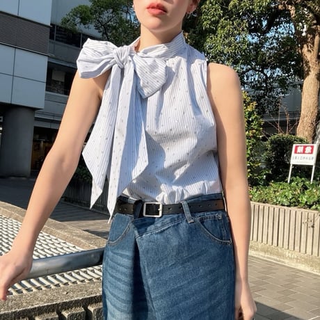 MICALlLE MICALLE ribbon tops