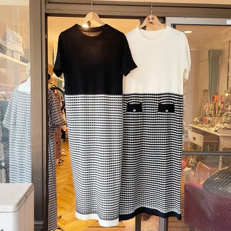summer knit one-piece