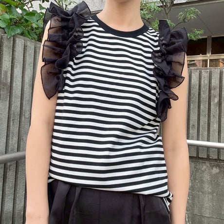 MICALLE MICALLE frill tops