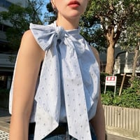 MICALlLE MICALLE ribbon tops