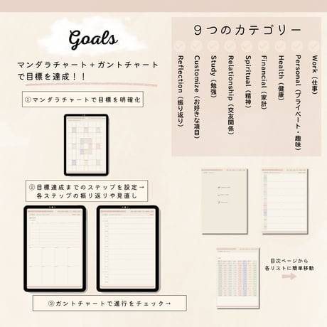 【2026年3月始まりデジタルプランナー】エアリー・ブロッサムピンク・レフト（たて型）／オールインワン／iPad手帳／シンプル／ウィークリー
