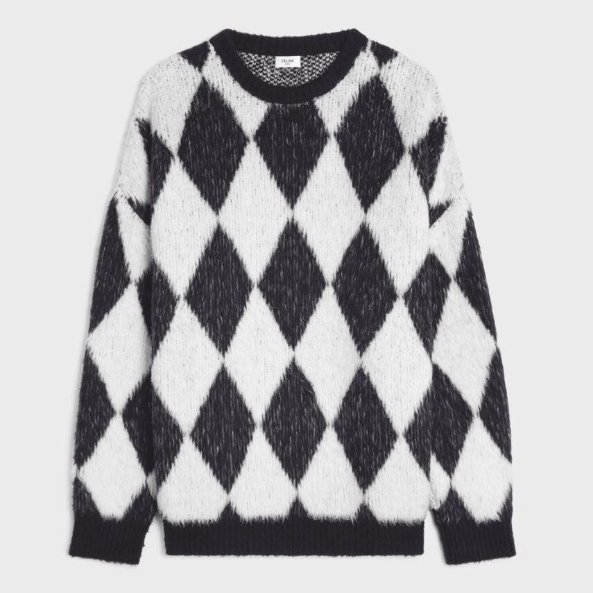 CELINE サーフスタイル ボクシーセーター / ブラッシュドコットン