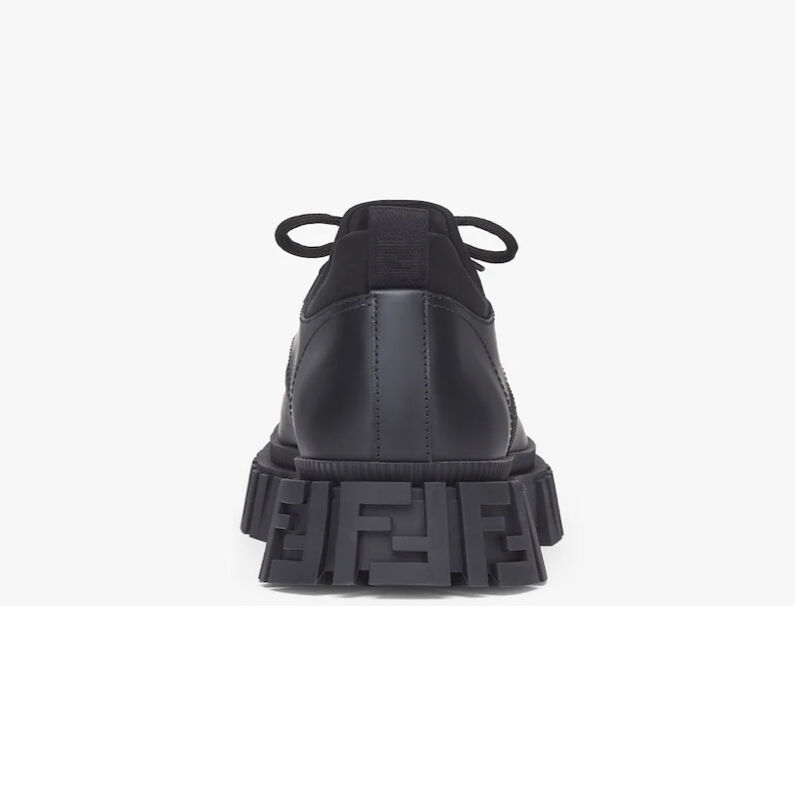 美品　FENDI ブラック レザー ストラップヒール FENDI ブラックレザー レースアップ | Merci STORE