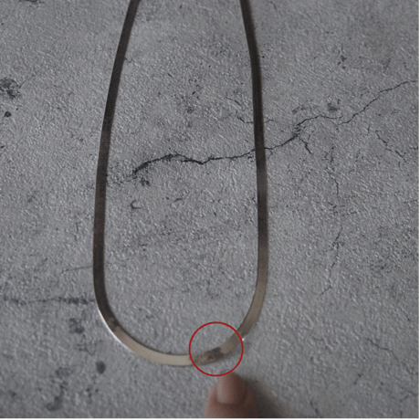 【Italy】ヘリンボーンネックレス(約61cm)