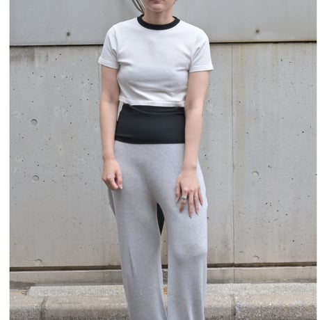 Kayle cotton back ribbon knit tee