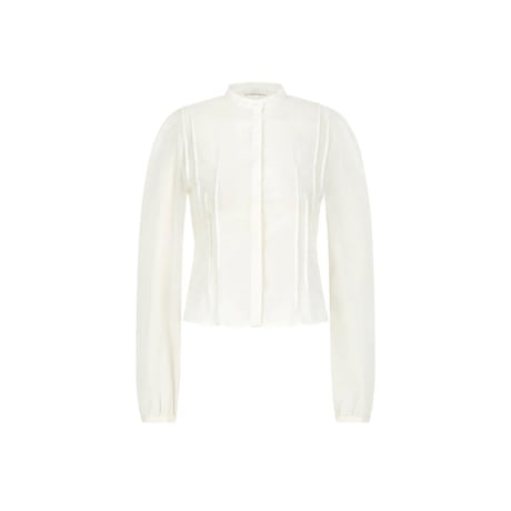AMOMENTO “Pintuck Slim Shirt”