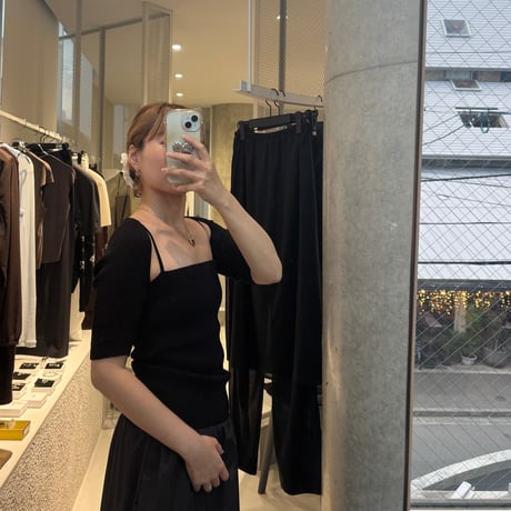 JUUKIFF “ HALF SLEEVE CARDIGAN”（black）
