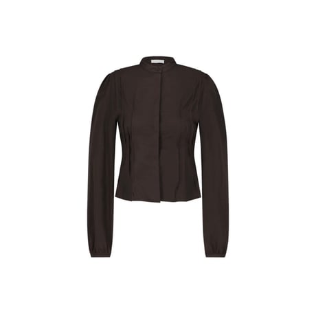 AMOMENTO “Pintuck Slim Shirt”